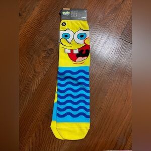 Yellow and Blue SpongeBob Cartoon Character Socks